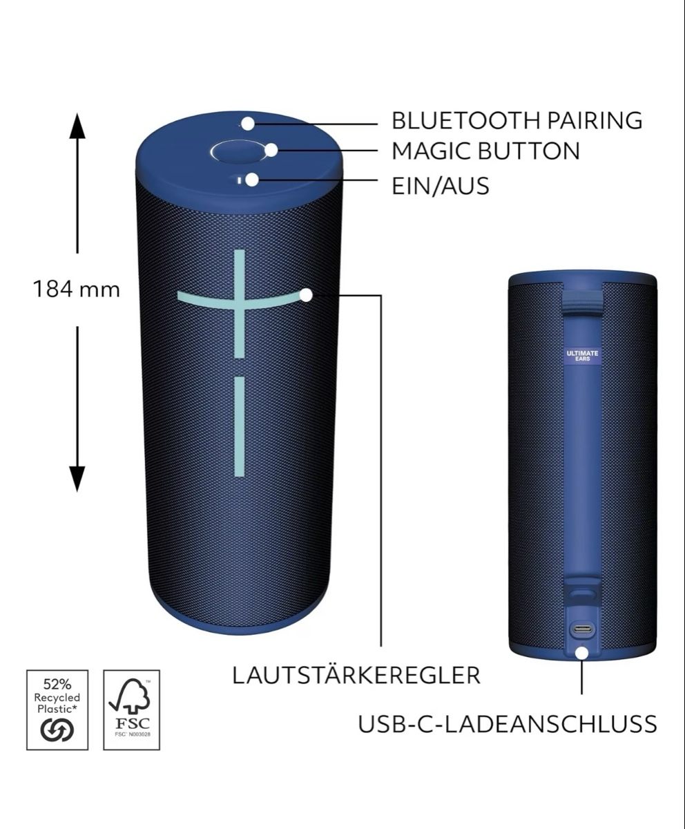 Ultimate Ears Casse acustiche: JBL Ultimate Boom 4 | Lautsprecher – Nuovo (secondo la descrizione) da Schlieren venduto da xeniame 2