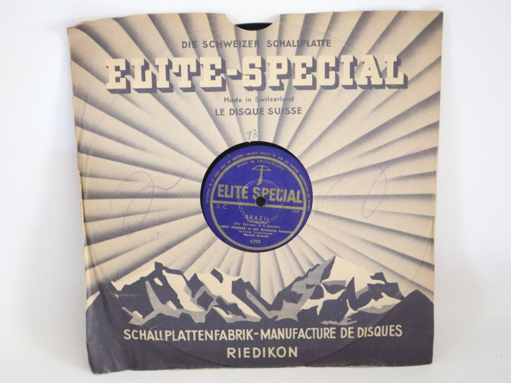 Schallplatten: Schellack Jerry Thomas Orch. Brasil Marcel Bianchi Turicapho – Gebraucht aus Eschenbach SG von Astalavista