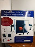 Tragbares Fotostudio / Fotobox mit 2 Lampen 