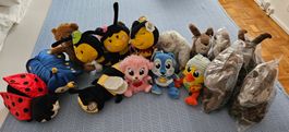 Lot de 16 peluches d'animaux