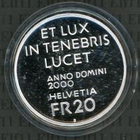 CHF__20.00 2000 Lumen Christi PP 20 Franken (o. Beschreib.)