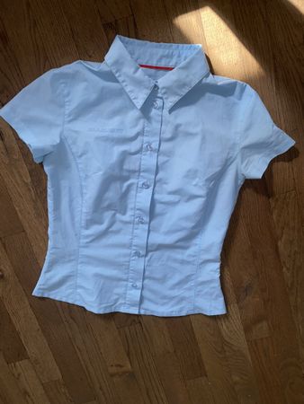 Damen Hemd kurzarm Mammut hellblau Groesse S guter Zustand