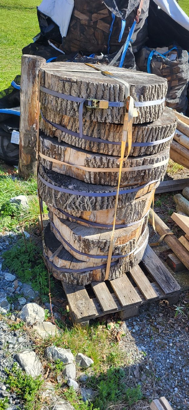 Articoli in legno: Baumscheiben Tischplatten Esche – Nuovo (secondo la descrizione) da Jenins venduto da Wald-kauz