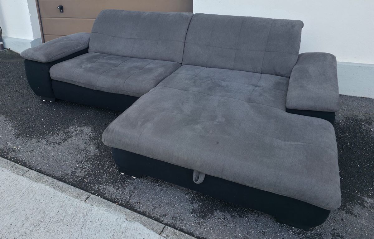 Divani: Ecksofa grau mit Stauraum – Usato da Neuenkirch venduto da ste_gnn5 2
