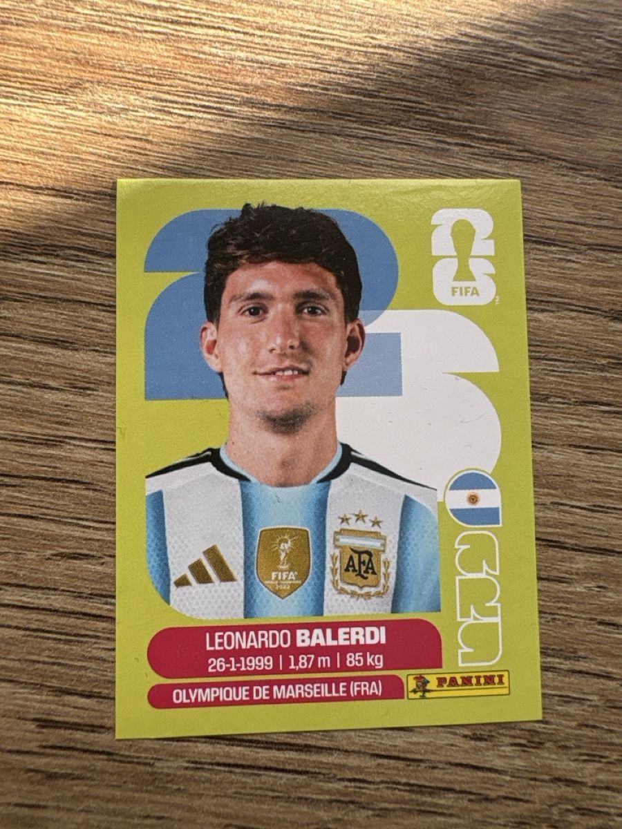 Panini Carte collezionabili: Panini WM 2026 Leonardo Balerdi – Nuovo (secondo la descrizione) da Menznau venduto da Hetfield85