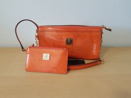 Original MCM Handtasche in Orange