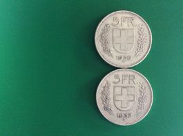 5 francs  1937 - 1939  Jolies