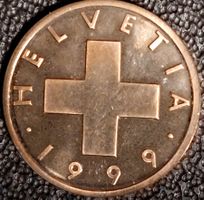 1 Rappen 1999 stgl. / aus Münzsatz