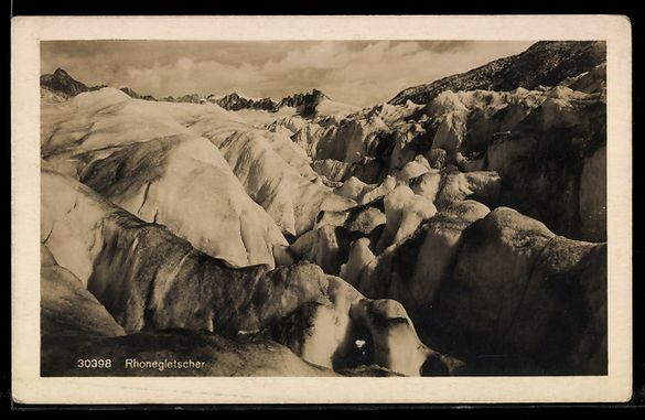 Cartoline postali: Rhonegletscher im Sonnenschein, Eisgrott – Usato da Berlin venduto da bartko-reher