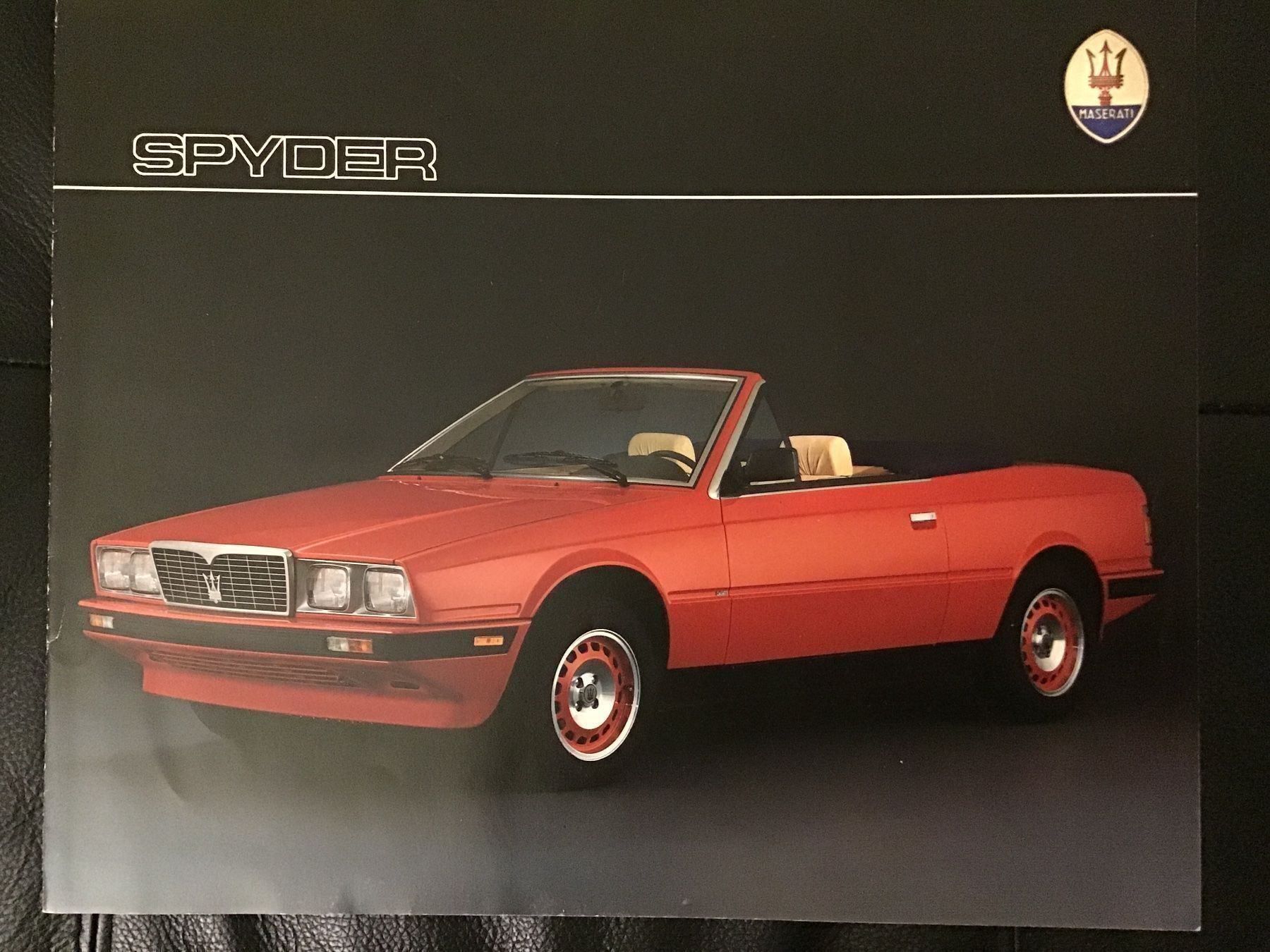 Maserati Documenti: Maserati Spyder Faltprospekt 1981 – Usato da Scherzingen venduto da Starseller62