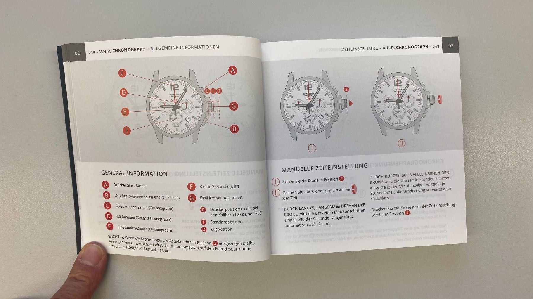 Longines Orologi: LONGINES Bedienungsanleitung V.H.P. Very High Precision – Nuovo (secondo la descrizione) da St. Gallen venduto da galluswatches 6