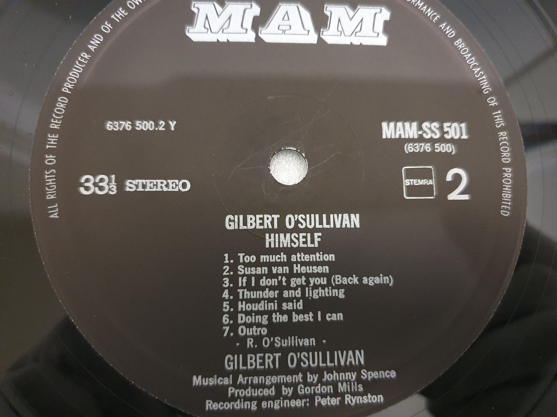 Dischi in vinile: Gilbert O'Sullivan – Himself – Usato da Uster venduto da Vinyl-Leidenschaft 6