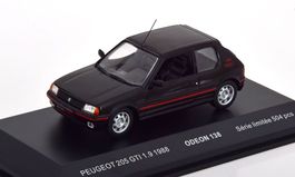 Peugeot 205 GTI 1.9 Phase I 1986-1990 schwarz / rot     1:43