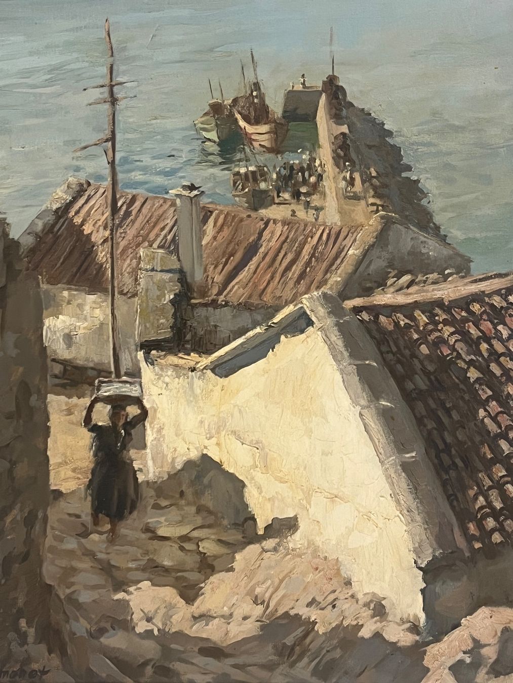 Dipinti: Bernardo Simonet Castro (Spanish, 1914- 1995) – Usato da Basel venduto da PAUL_ART 7