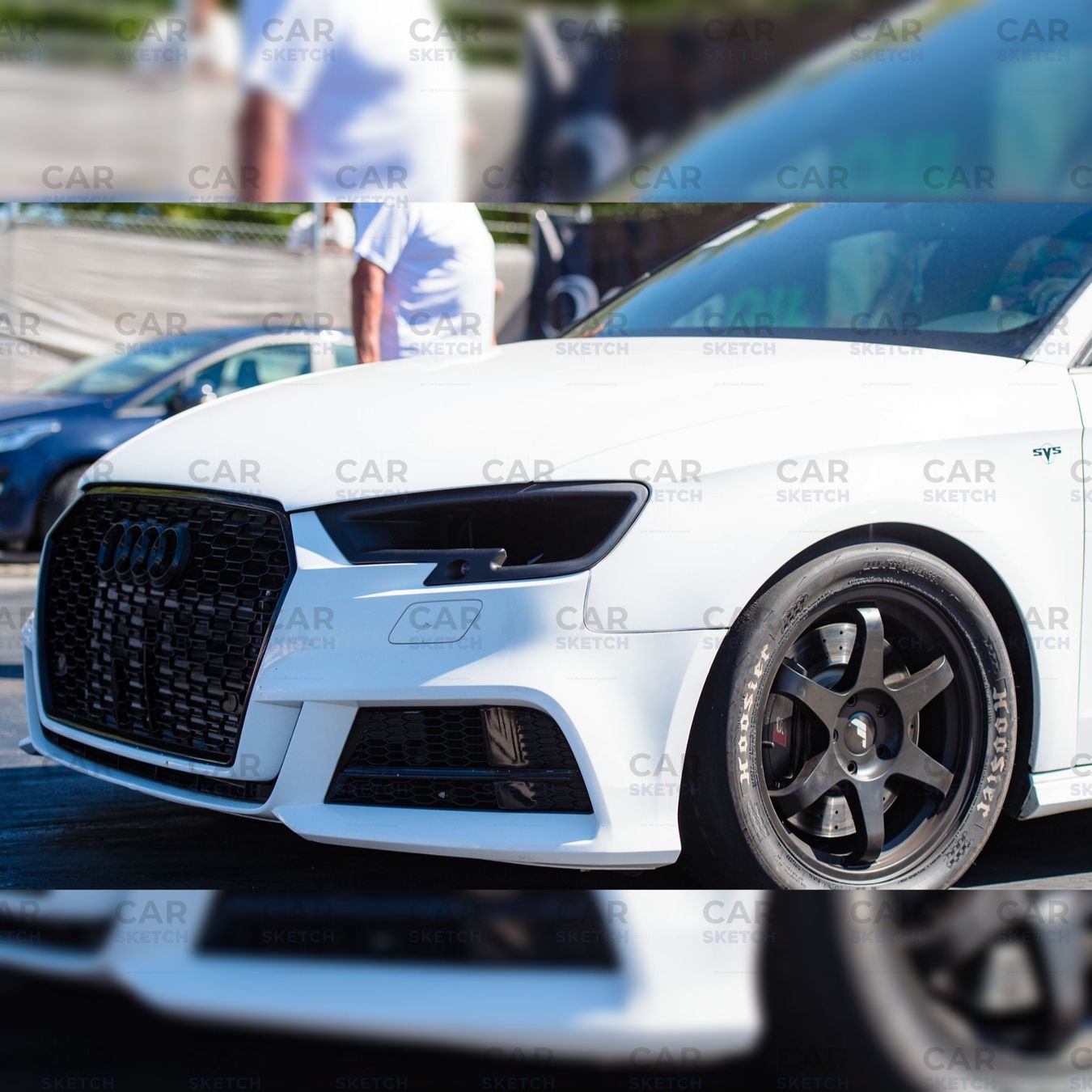 Fari: Audi RS3/S3/A3 8V FL Scheinwerfer-Lufthutze LED – Nuovo (secondo la descrizione) da Dietikon venduto da CarSketch 2