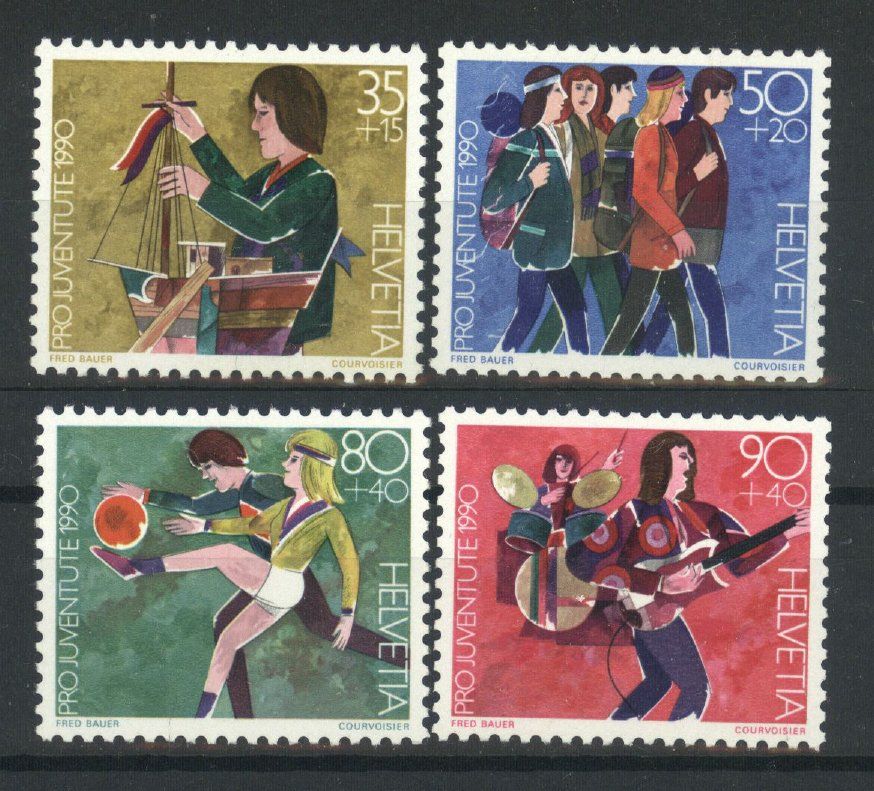 Tutti i francobolli: 1990, Pro Juventute ** – Usato da Willisau venduto da Vollstempel