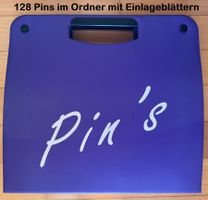 128 Pins im Pin Ordner mit Pin-Einlageblättern