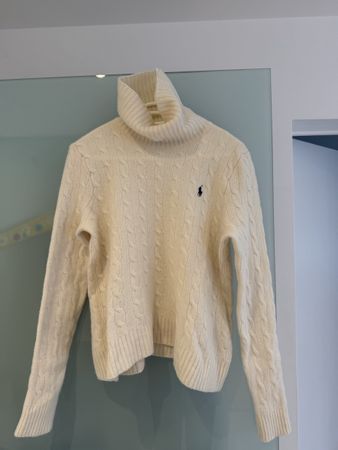 Polo Ralph Lauren Rollkragenpullover weiss Grösse XL 