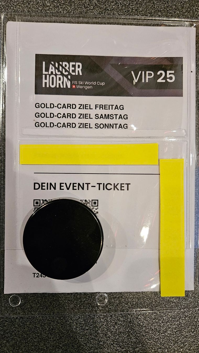 Lauberhornrennen 2025 goldcard VIP - Ticket (Wert 650.-) (Neu und ...