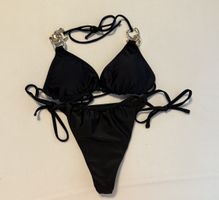 Bikini/Maillot de bain noir avec chaîne - Taille S