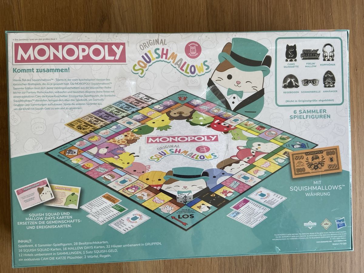Giochi: Squishmallows Monopoly Sammler Edition - NEU – Nuovo e nell'imballaggio originale da olten venduto da Pegasus1 1