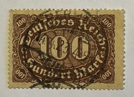 Deutsches Reich Briefmarke 100 Mark