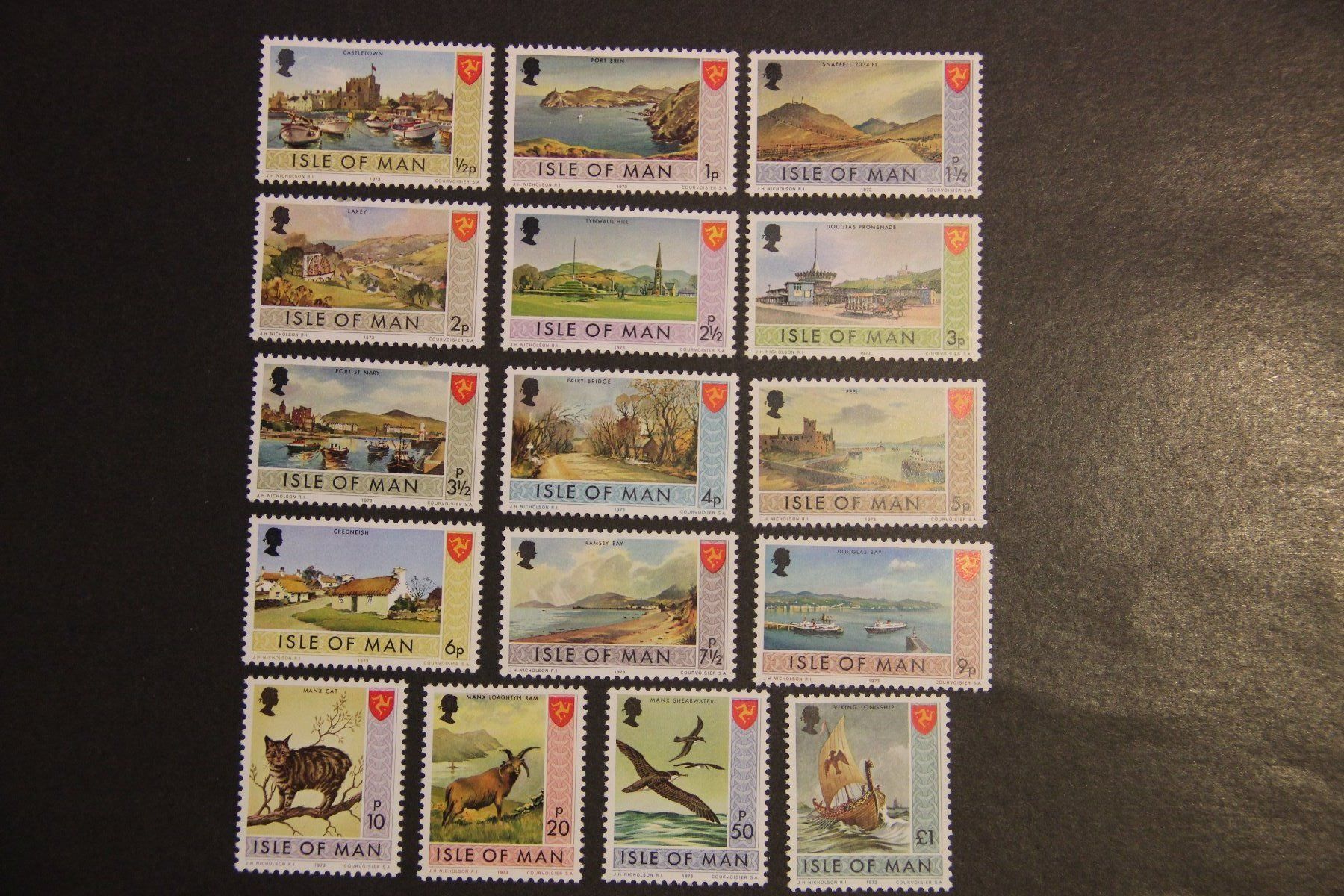Tutti i francobolli: Isle of Man 1973 - Definitives** – Nuovo (secondo la descrizione) da Jona venduto da Southafrica07