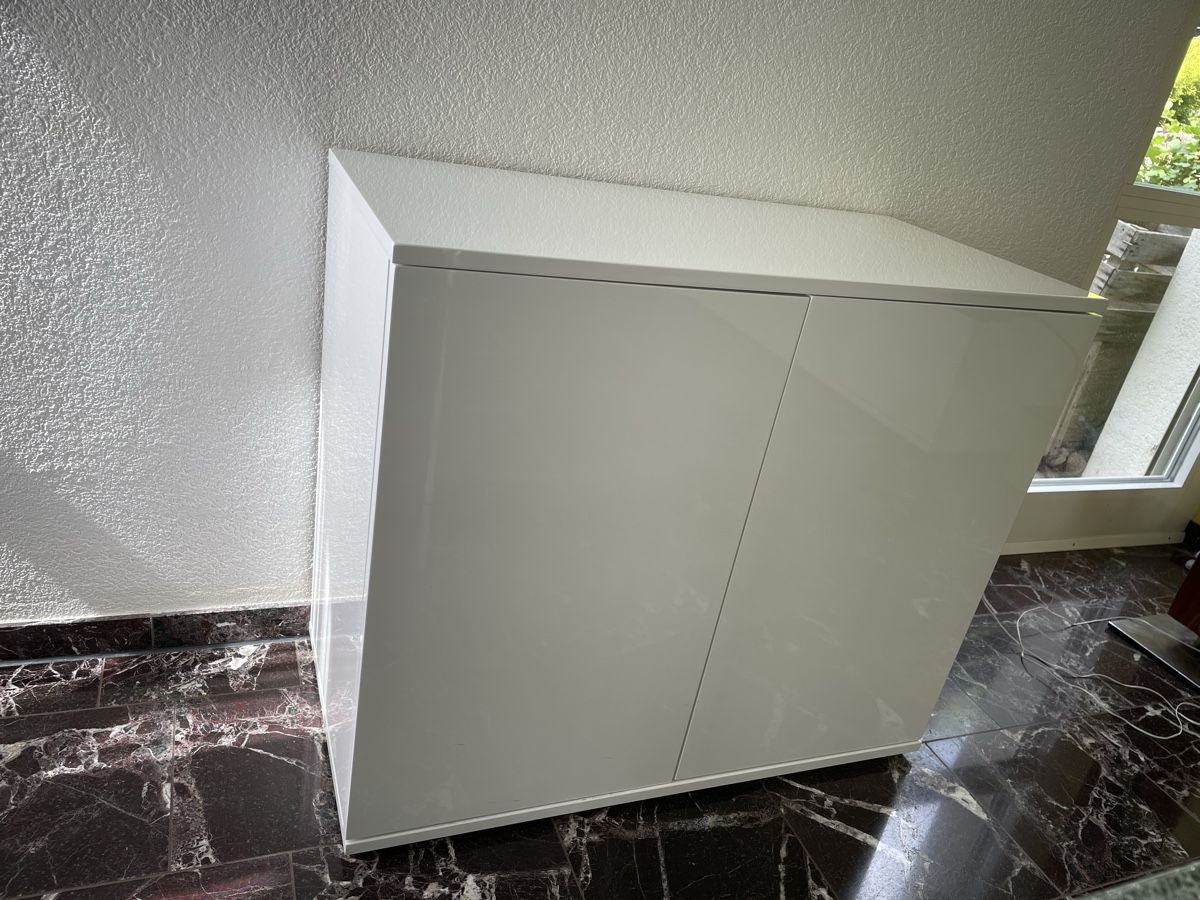 Pfister Commodes: Weisses Sideboard mit 6 Unterteilungen – D'occasion à Biel/Bienne par Tribo85 1