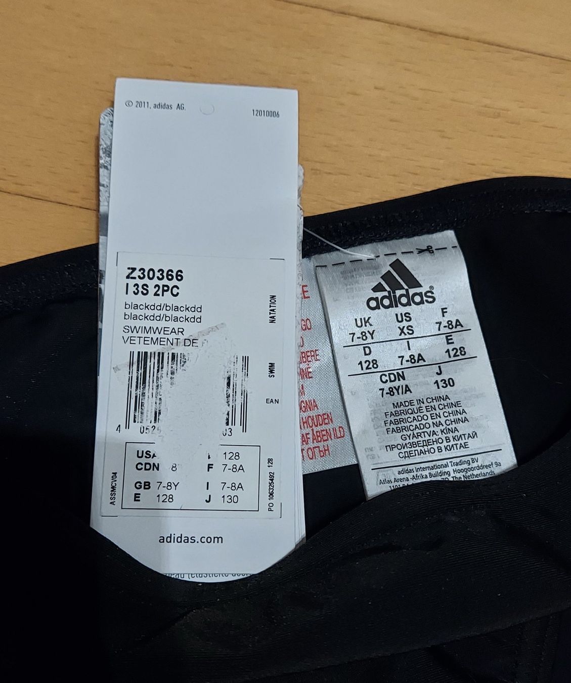Adidas Costumi da bagno: Neue Adidas Badehose Gr. 128 – Nuovo e nell'imballaggio originale da Basel venduto da Sinibini86 1