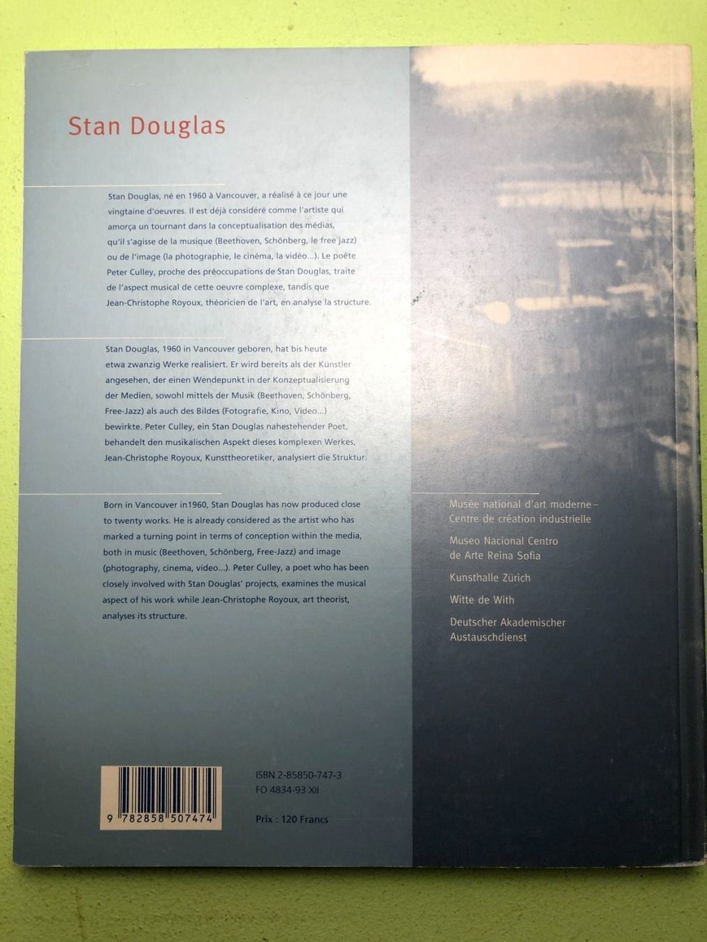Libri: Christine van Assche: Stan Douglas. 1993 – Usato da Zürich venduto da allp 9