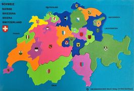 Tolles Schweizer-Puzzle um Kantone und Hauptorte zu lernen