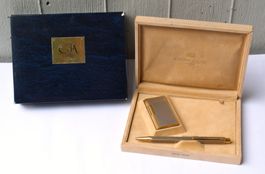 Caran d‘Ache Hexagonal Kugelschreiber und Feuerzeug mit Box