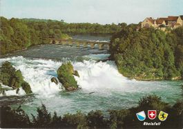 Rheinfall mit Schloss Laufen SH