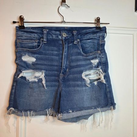 American Eagle High Waist Denim Shorts M Stretch