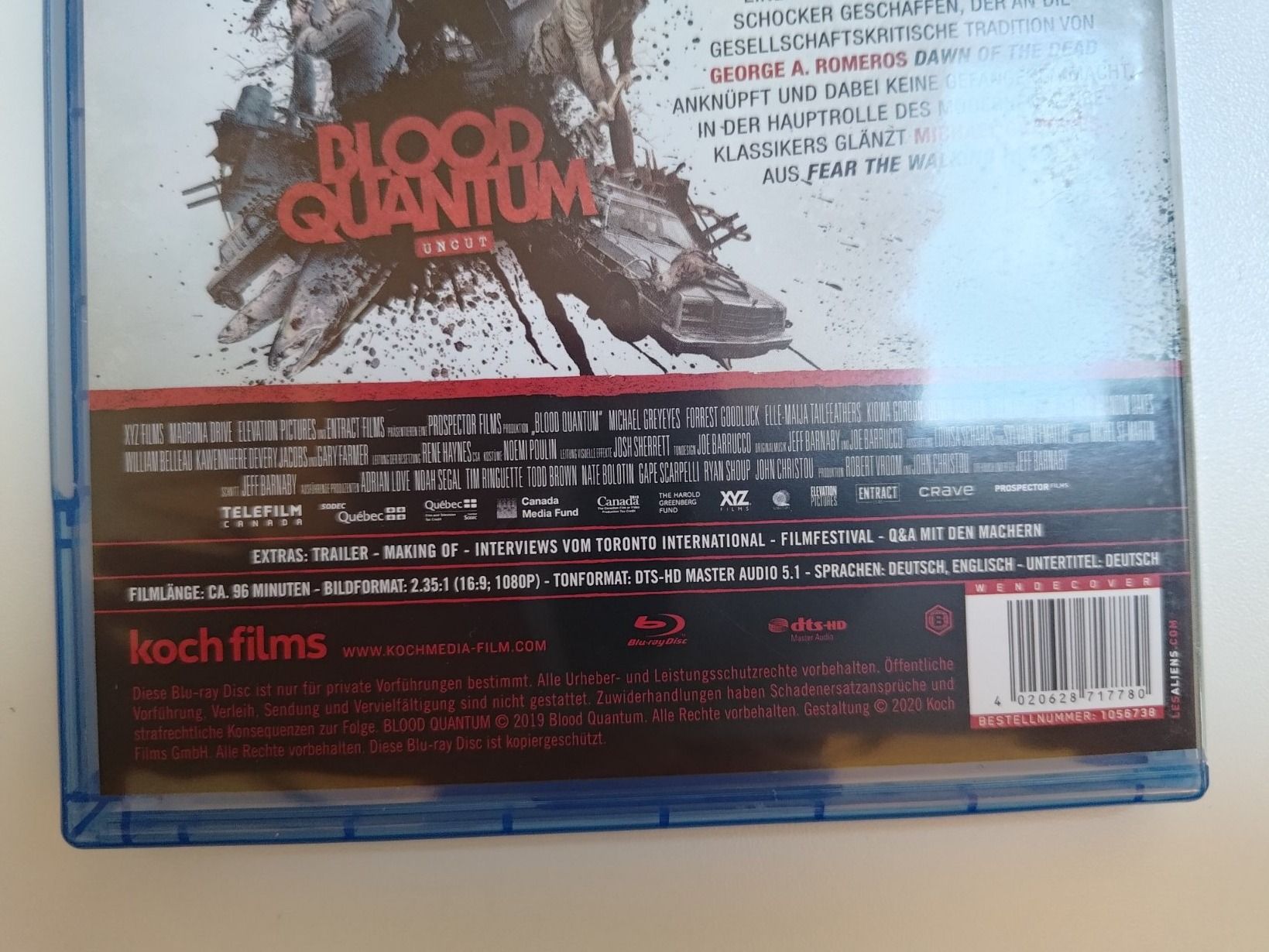 Tutti i DVDs: Blood Quantum (Uncut) – Usato da Liestal venduto da Kratzilla 3