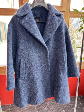 Max Mara Weekend Mantel blau mit Mohair in Grösse S