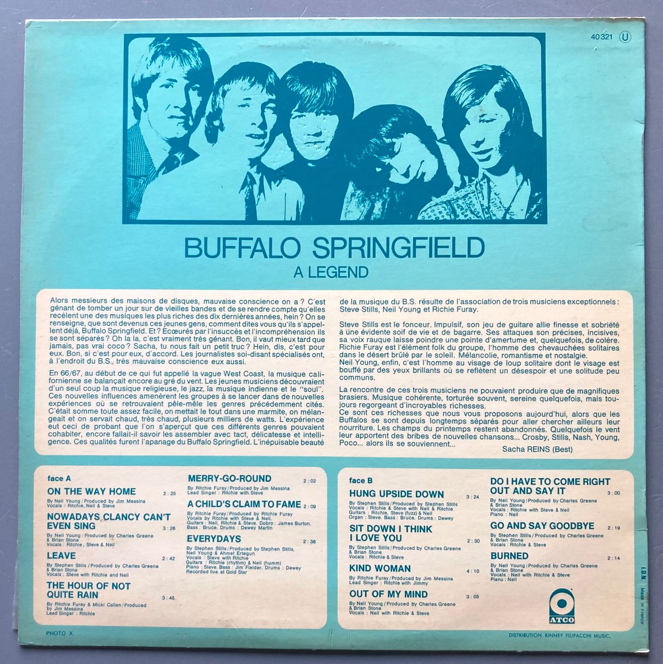 Dischi in vinile: BUFFALO SPRINGFIELD - THE BUFFALO SPRINGFIELD LEGEND VOL. 1 – Usato da Poliez-Pittet venduto da Newtown-Records 1