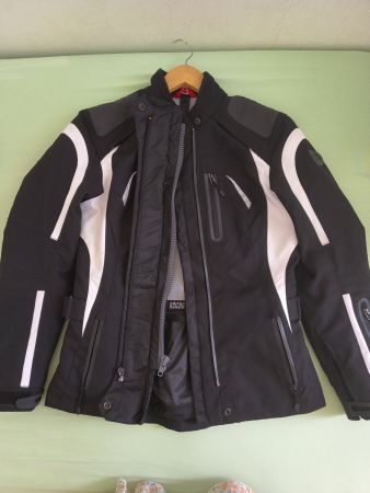 Motorcycle Jacket Black White