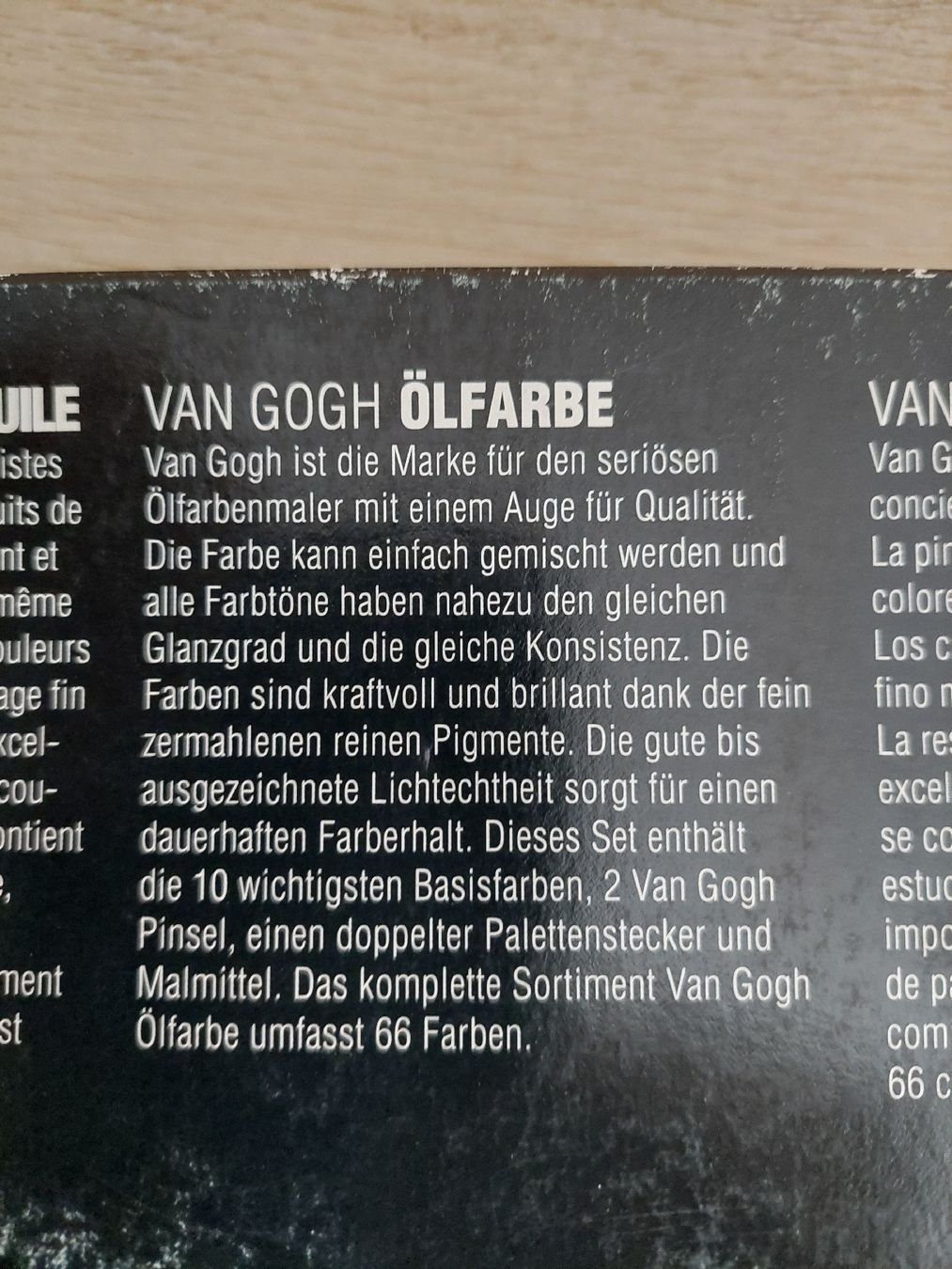 Colori: Van Gogh oil Colour,  Ölfarben  – Nuovo (secondo la descrizione) da Zetzwil venduto da lanst08 5