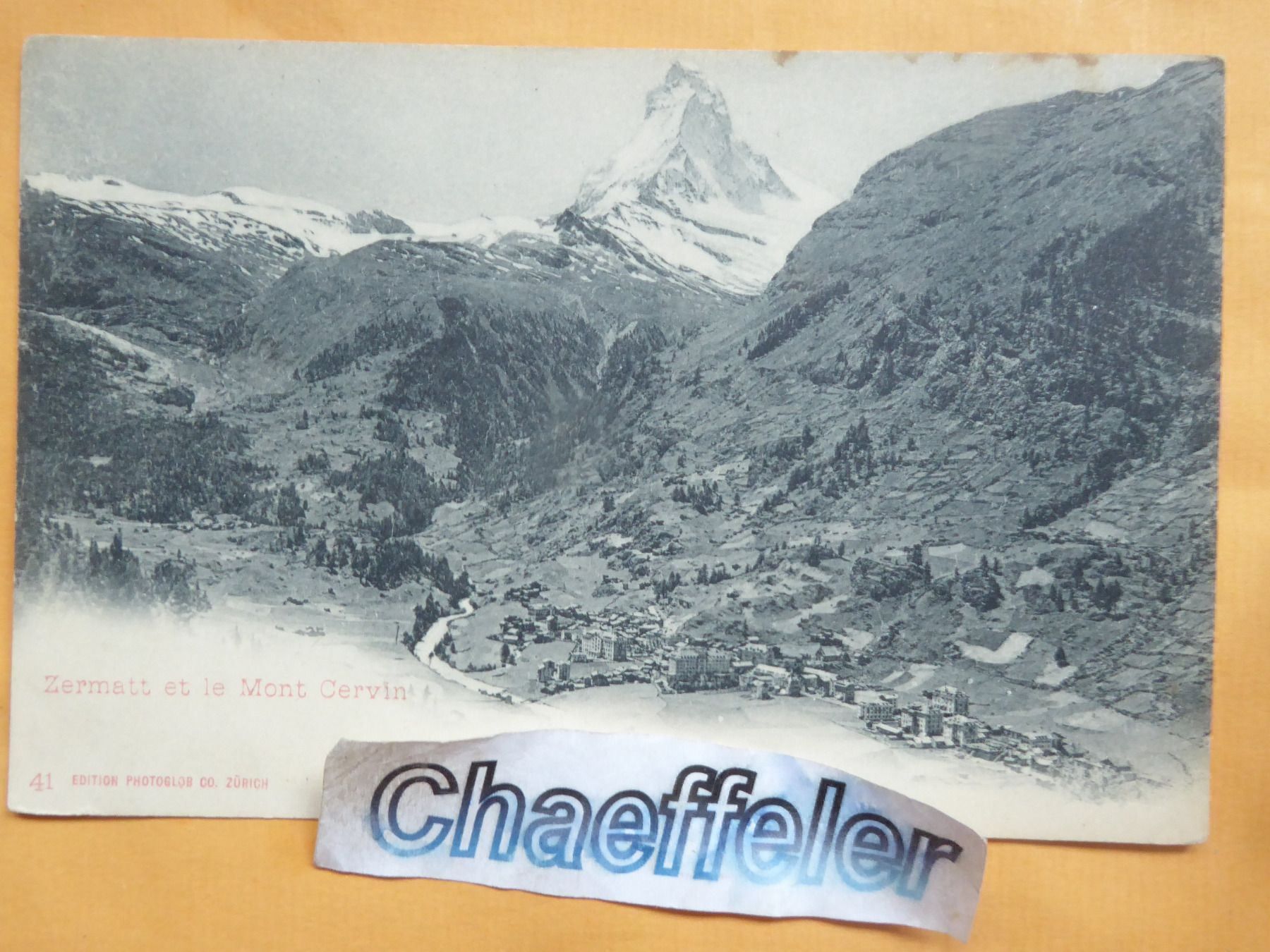 Cartoline postali: Zermatt et le Mont Cervin – Usato da Zürich venduto da Chaeffeler
