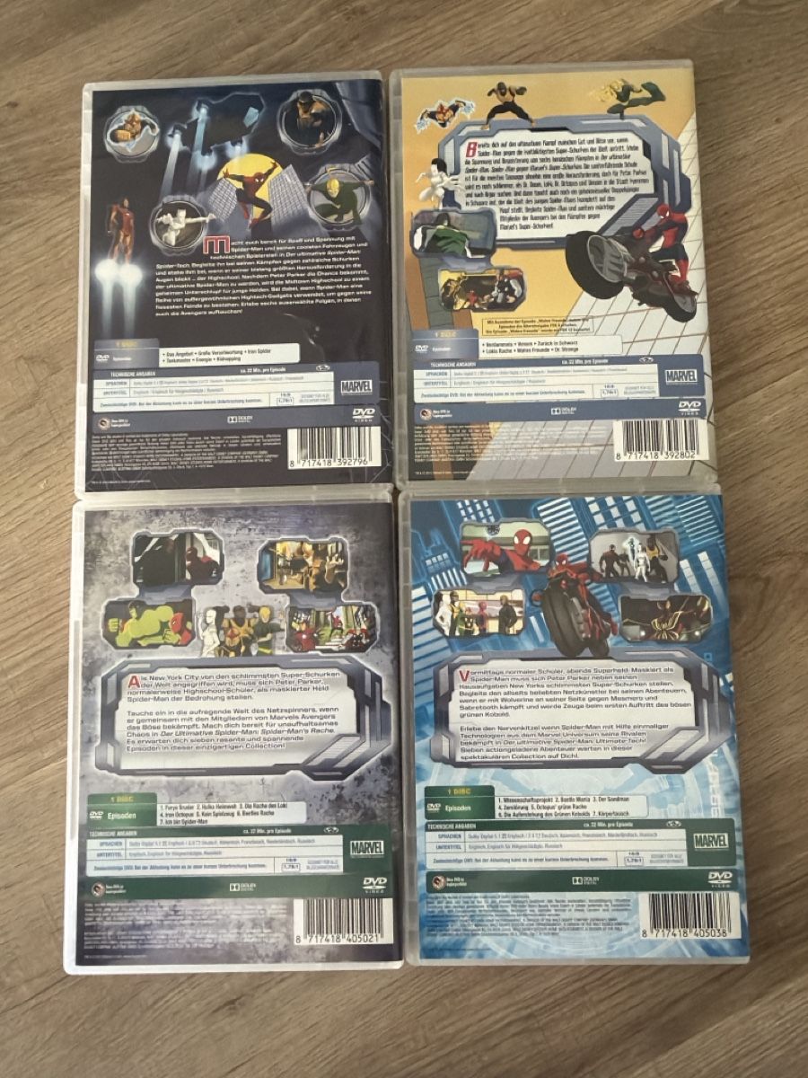 Tutti i DVDs: Der Ultimative Spiderman Vol. 1-4 DVD – Usato da Hagendorn venduto da masterchieff 1