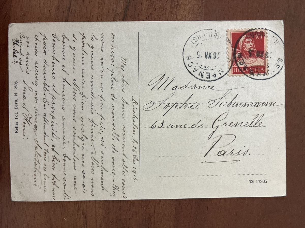 Ansichtskarten: Ansichtskarte Schweiz von Büchslen BE – Gebraucht aus Oftringen von Cla.vD.74 1