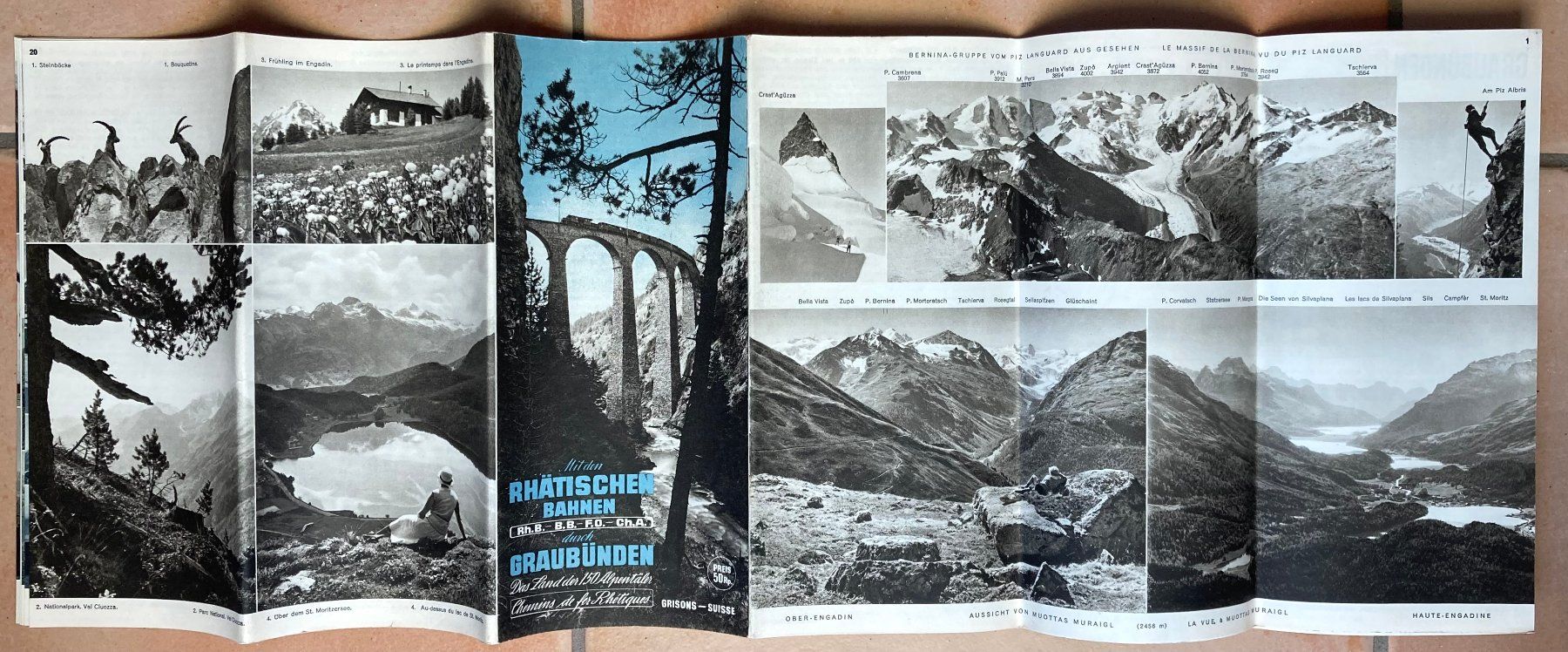 Documenti: Mit den Rhätischen Bahnen durch Graubünden - ca 1930 – Usato da Versoix venduto da Decapod 1