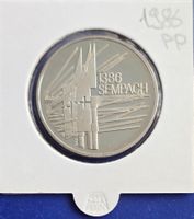 Gedenkmünze 5 Fr. 1986 polierte Platte Sempach