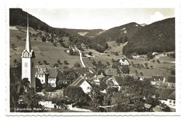Langenbruck (BL) Basler Jura - Dorfpartie mit Kirche - 1942