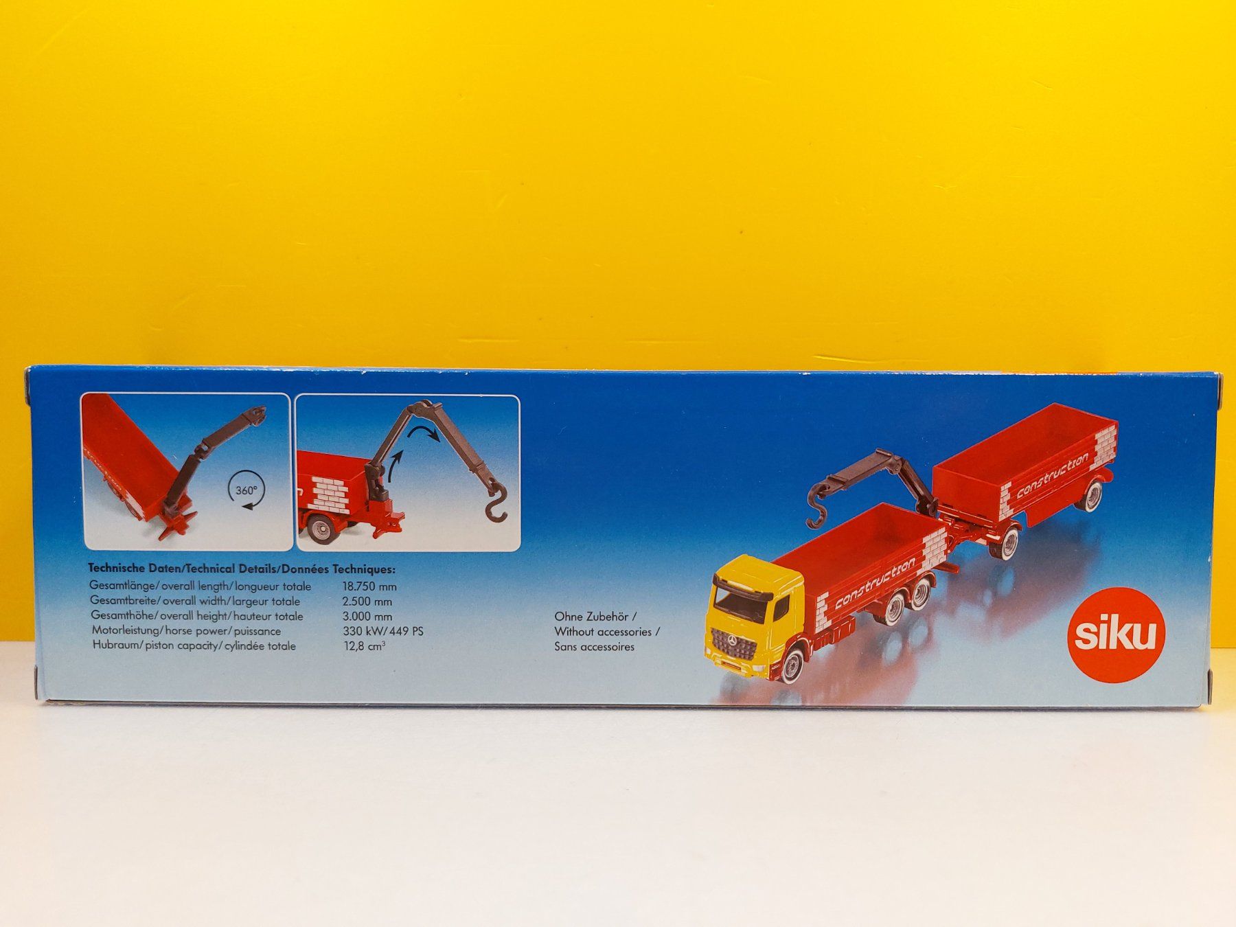 SIKU 1797 Baustoff - LKW mit Anhänger NEU (Neu und