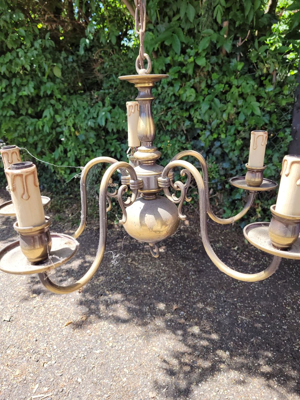 Lampadari & plafoniere: antike Messing-Lampe – Usato da Ersigen venduto da cts_djx7