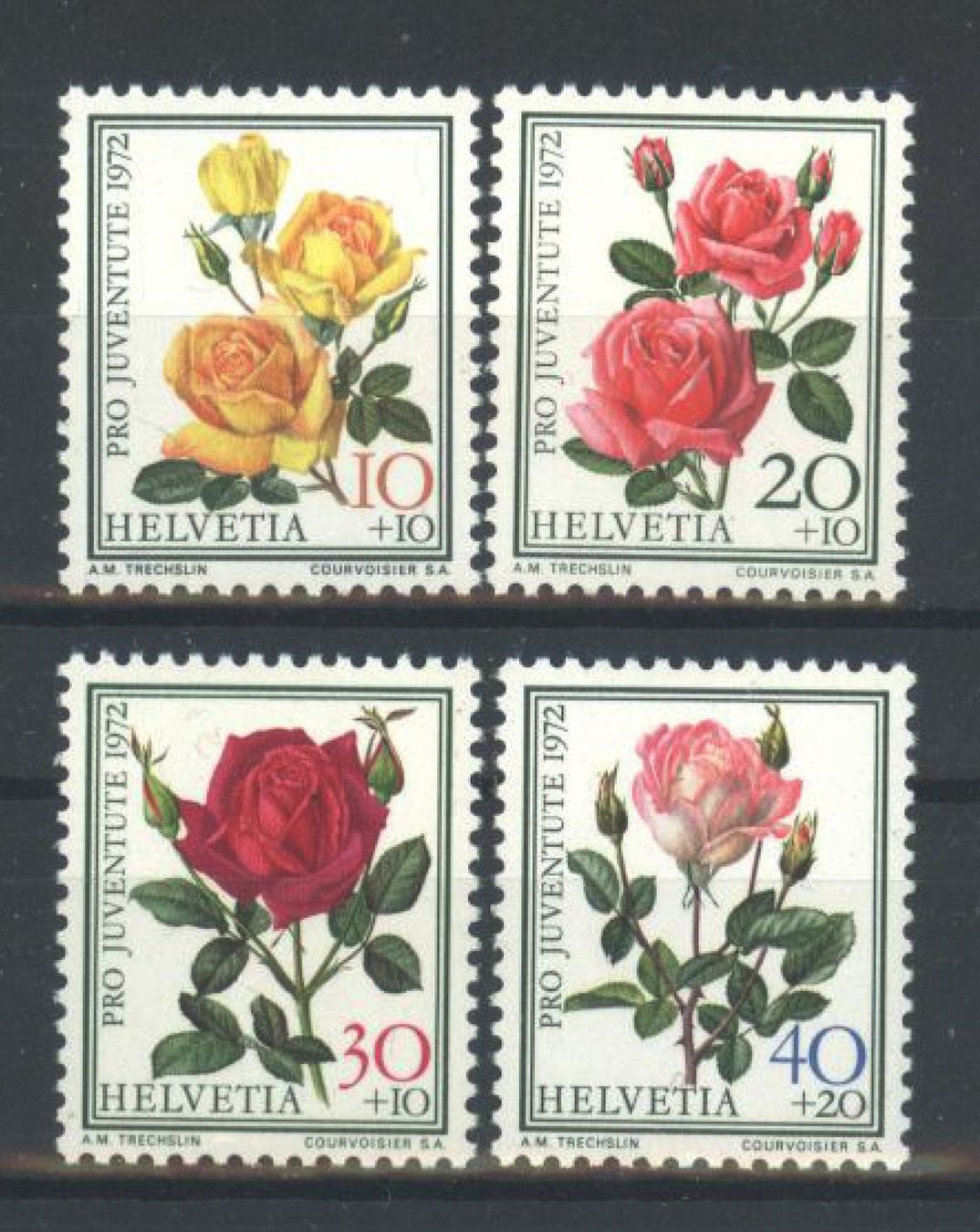 Alle Briefmarken: 1972, Pro Juventute ** – Gebraucht aus Willisau von Vollstempel