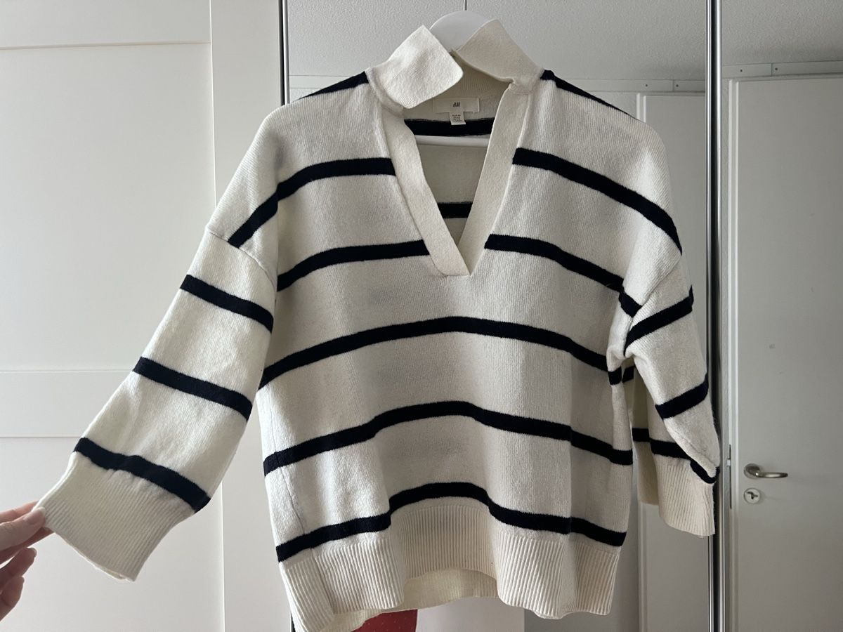 H&M Maglioni & Felpe: H&M Strickpullover, Gr. XS, Offwhite/Schwarz – Usato da Bern venduto da lar_sn6g 2