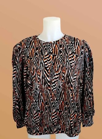 Herbstlicher Zebra Look Damenpullover - NEU